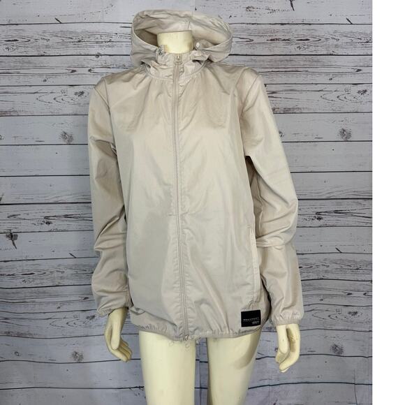 EQUIPMENT BK/PRNT Adidas FULL ZIP HOODED WINDBREAKER  ADV/91-17 size small - Picture 2 of 12